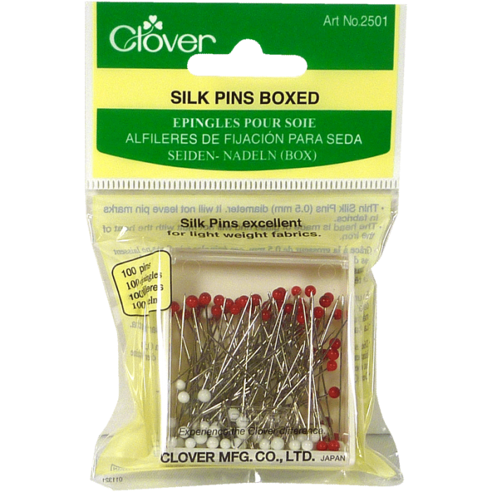 Épingles pour soie - Silk pins boxed
