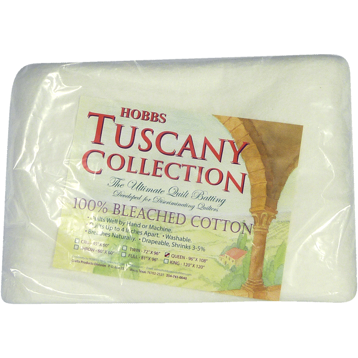 Cotton Batting - Bourrure de Coton 100% Coton Blanchis - Collection Tuscany